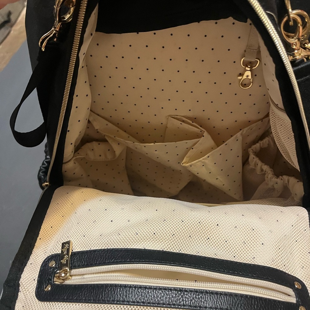 Itzy Ritzy Black Backpack with Tassel - Picture 11 of 12